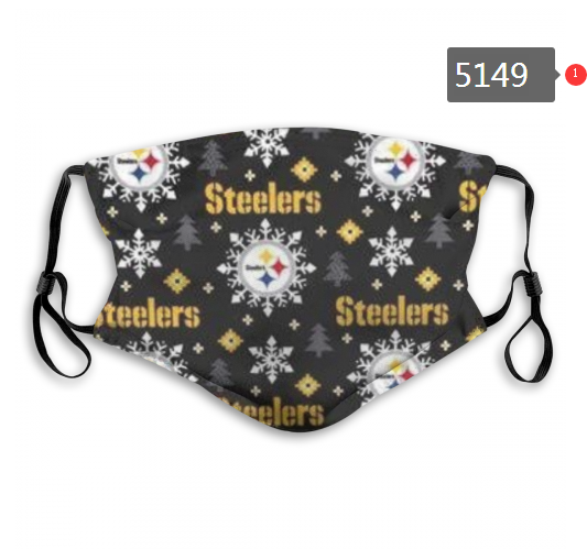 2020 NFL Pittsburgh Steelers #1 Dust mask with filter->nfl dust mask->Sports Accessory